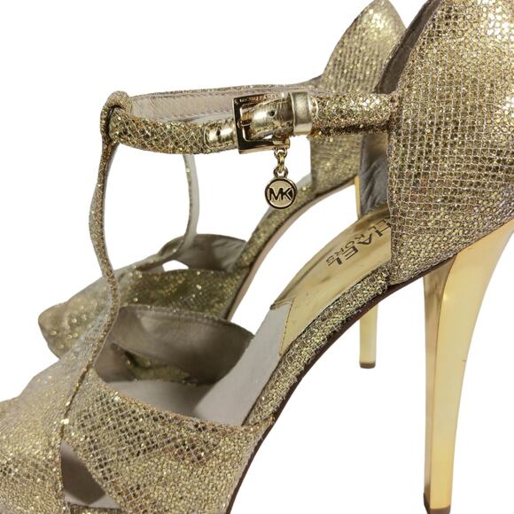 S2652 EUC $140 MICHAEL Michael Kors Diana Platform Sandals size 9.5M - Picture 7 of 12